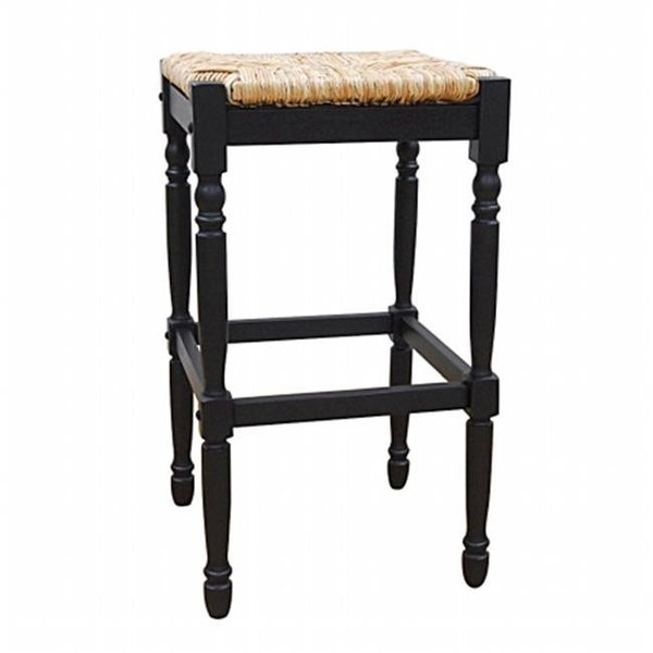 Carolina Chair & Table Carolina 2663-RTA-AB RTA Covington Rush Seat Stool- 30 Inch High Finish 2663-RTA-AB